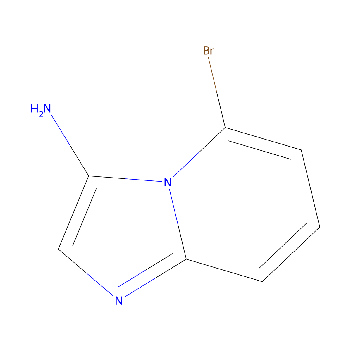 5-Bromoimidazo[1,2-a]pyridin-3-amine molecular structure, CAS 1427401-98-6