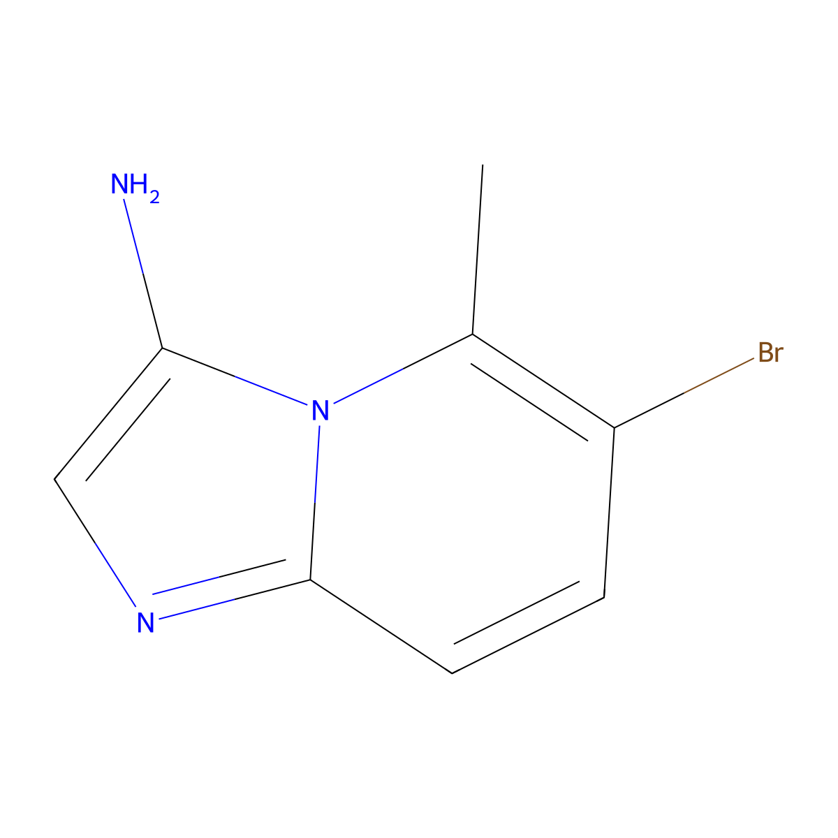 3-Amino-6-bromo-5-methylimidazo[1,2-a]pyridine molecular structure, CAS 1427402-11-6