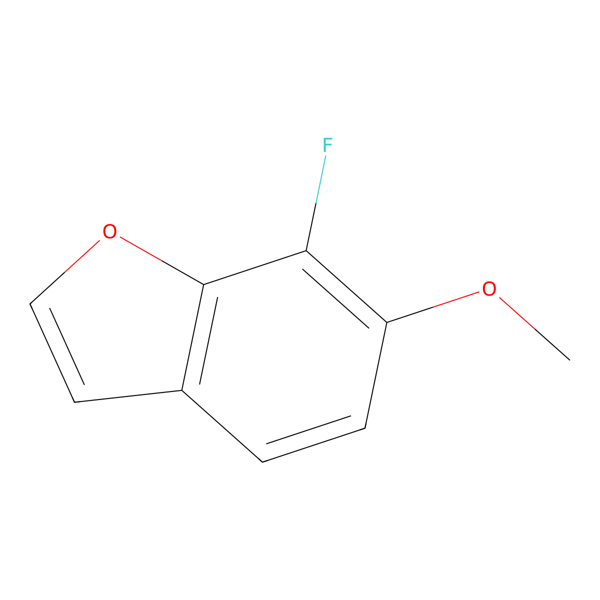 7-Fluoro-6-methoxybenzofuran molecular structure, CAS 1427404-10-1