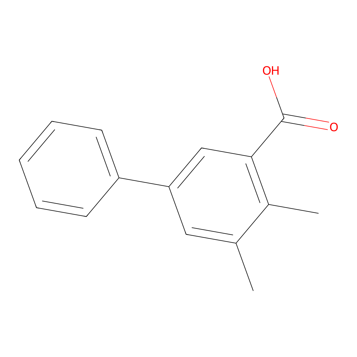 2,3-Dimethyl-5-phenyl-benzoic acid molecular structure, CAS 1427408-39-6