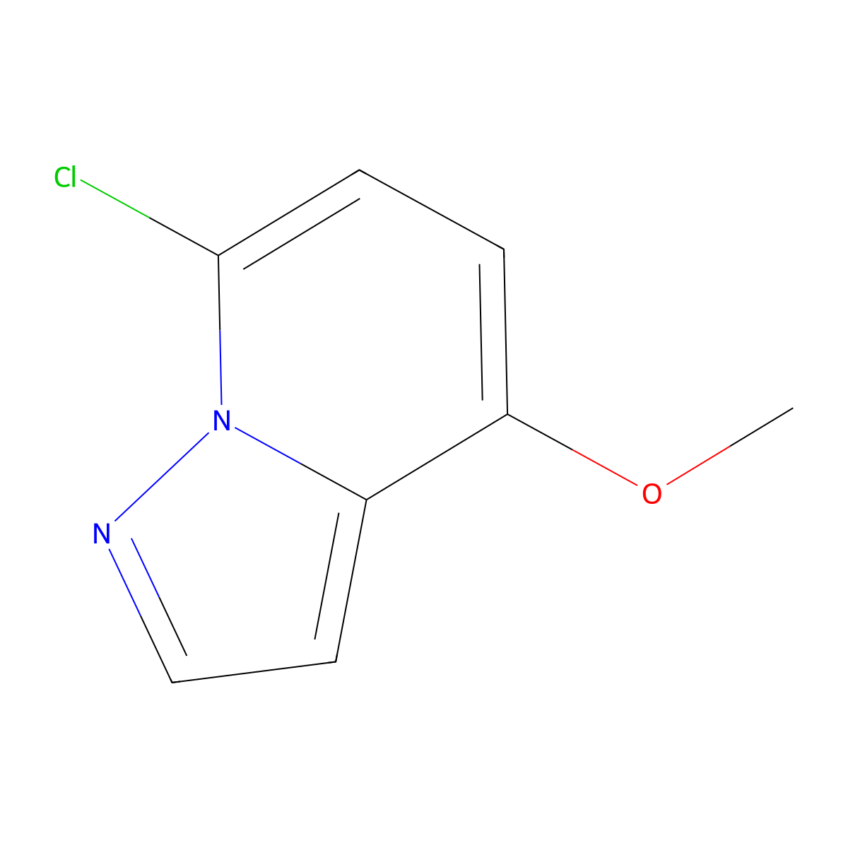 7-Chloro-4-methoxypyrazolo[1,5-a]pyridine molecular structure, CAS 1427409-43-5