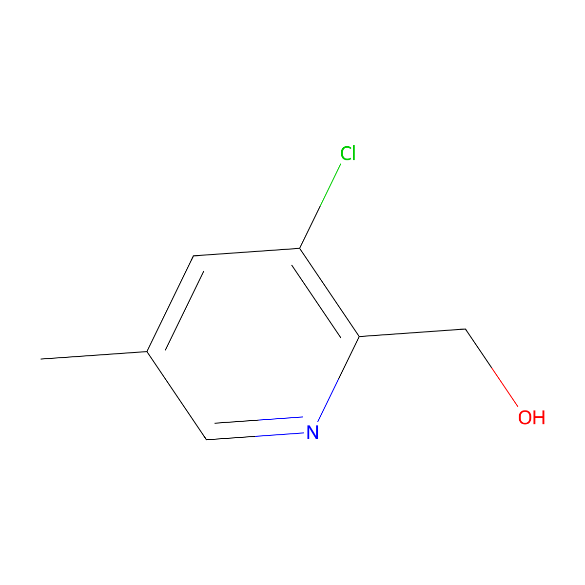 (3-Chloro-5-methylpyridin-2-yl)methanol molecular structure, CAS 1427409-52-6