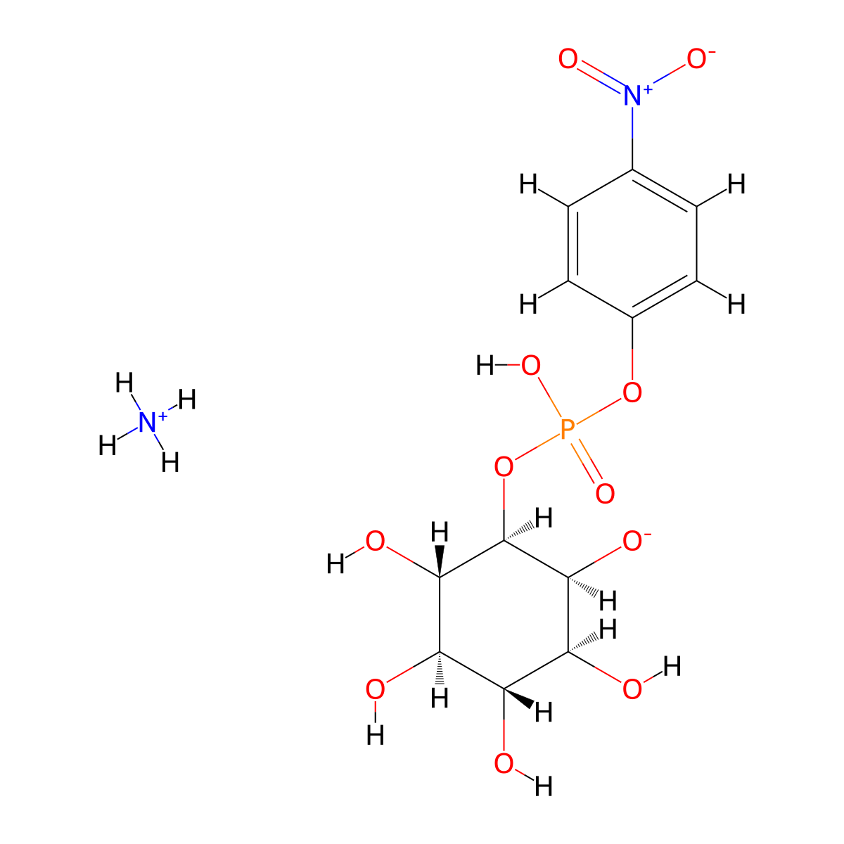 4-Nitrophenyl myo-inositol-1-phosphate molecular structure, CAS 142741-72-8