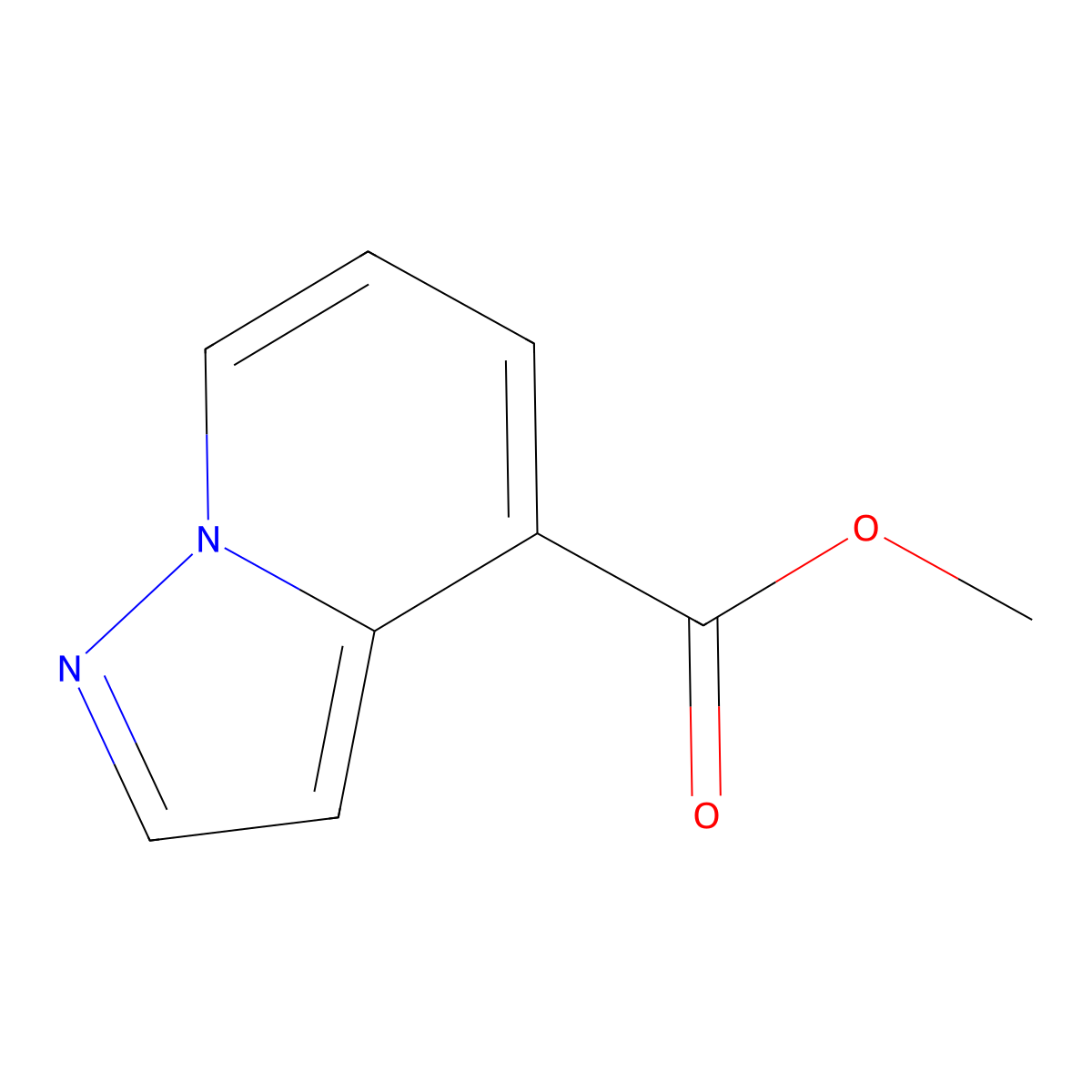 Methyl pyrazolo[1,5-a]pyridine-4-carboxylate molecular structure, CAS 1427413-80-6
