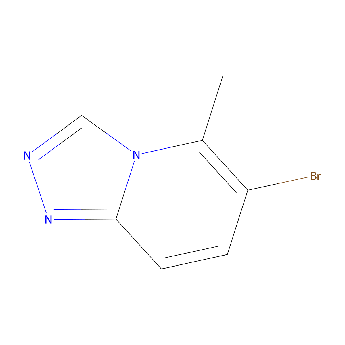 6-Bromo-5-methyl-[1,2,4]triazolo[4,3-a]pyridine molecular structure, CAS 1427413-92-0