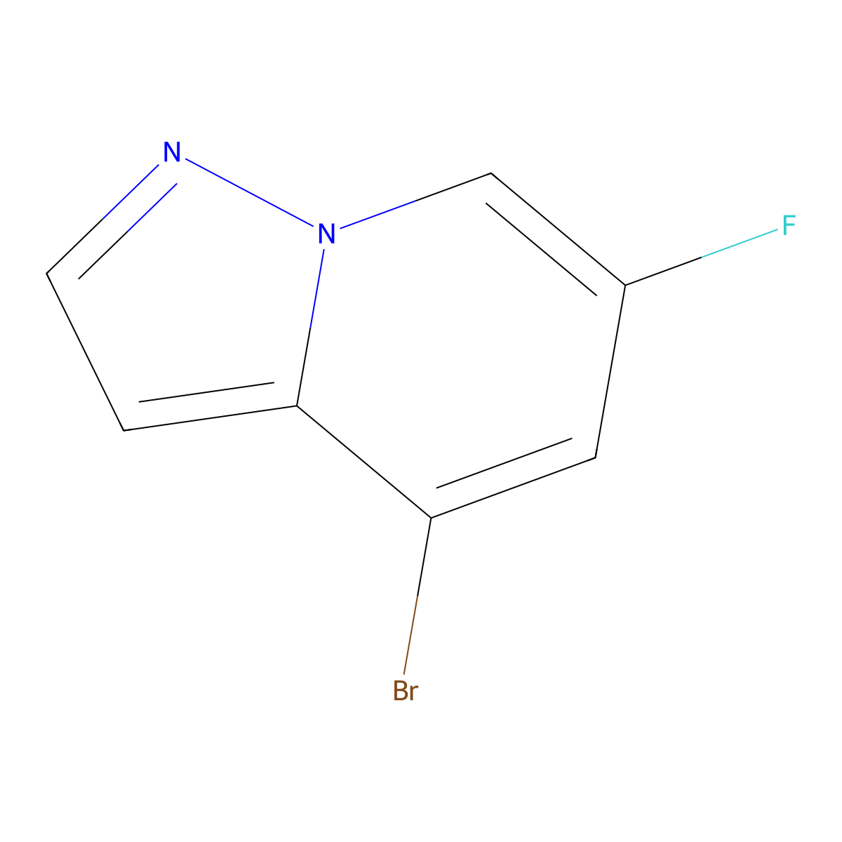 4-Bromo-6-fluoro-pyrazolo[1,5-a]pyridine molecular structure, CAS 1427415-62-0