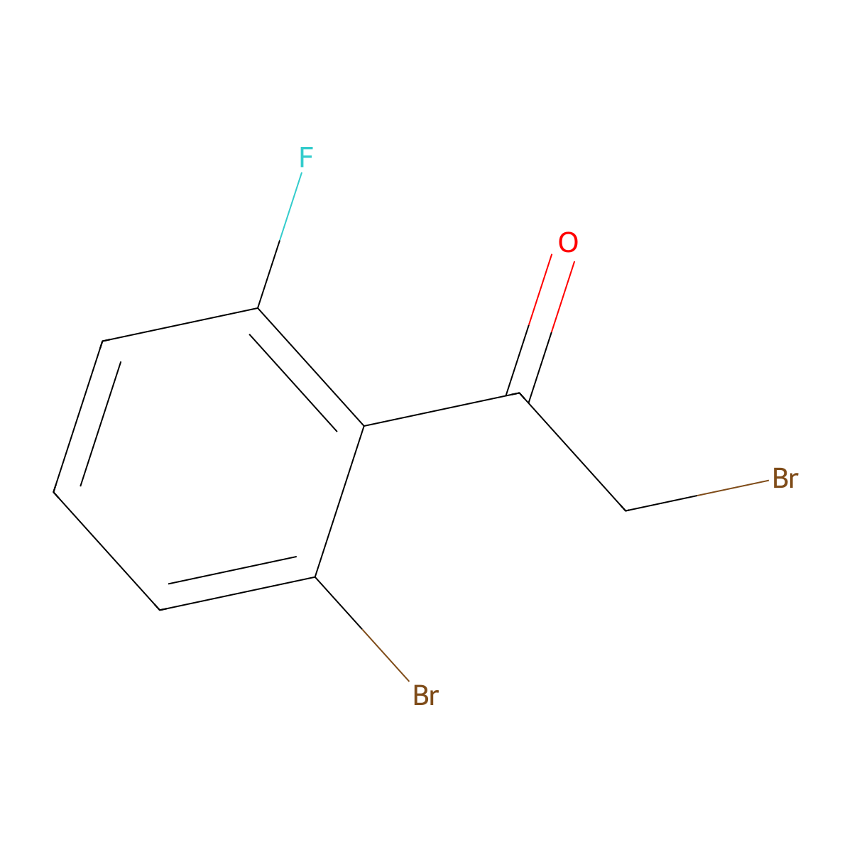 2-Bromo-6-fluorophenacyl bromide molecular structure, CAS 1427417-14-8
