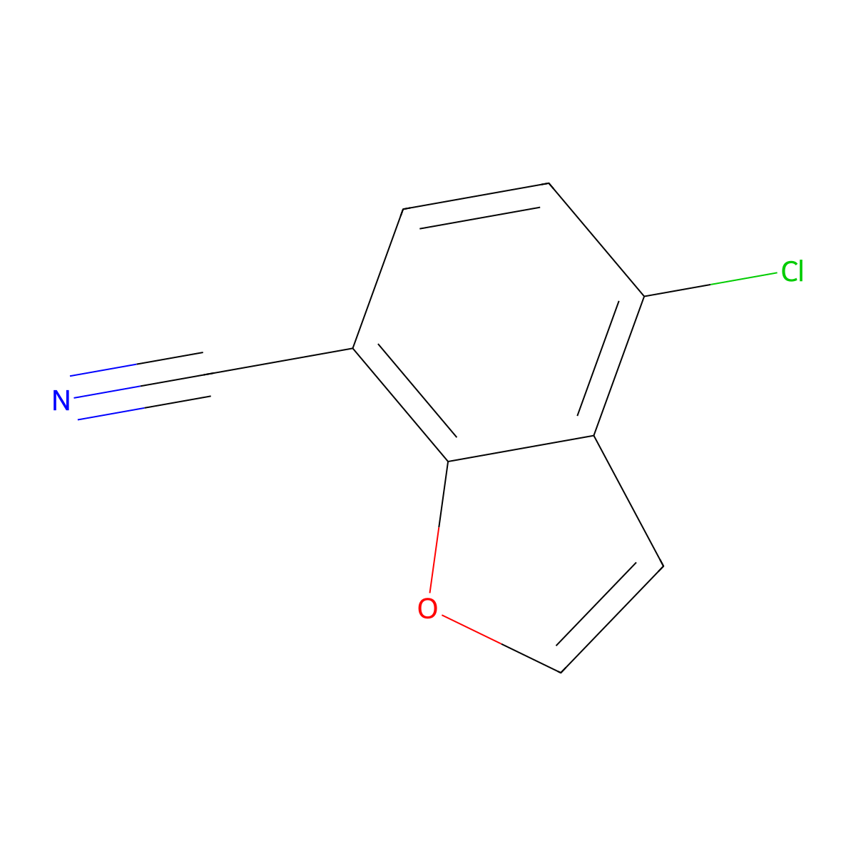 4-Chlorobenzofuran-7-carbonitrile molecular structure, CAS 1427417-71-7