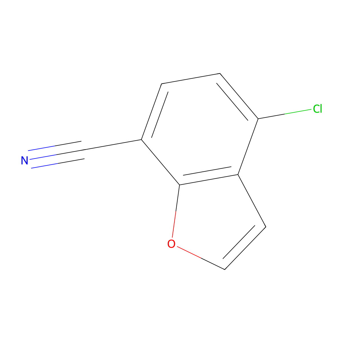 4-Chlorobenzofuran-7-carbonitrile molecular structure, CAS 1427417-71-7