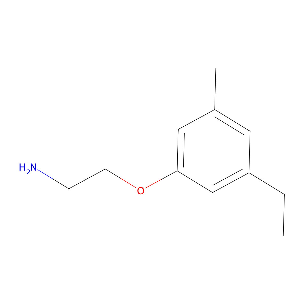 [2-(3-Ethyl-5-methylphenoxy)ethyl]amine molecular structure, CAS 1427417-79-5