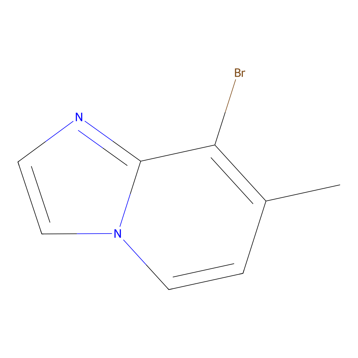 8-Bromo-7-methylimidazo[1,2-a]pyridine molecular structure, CAS 1427418-46-9