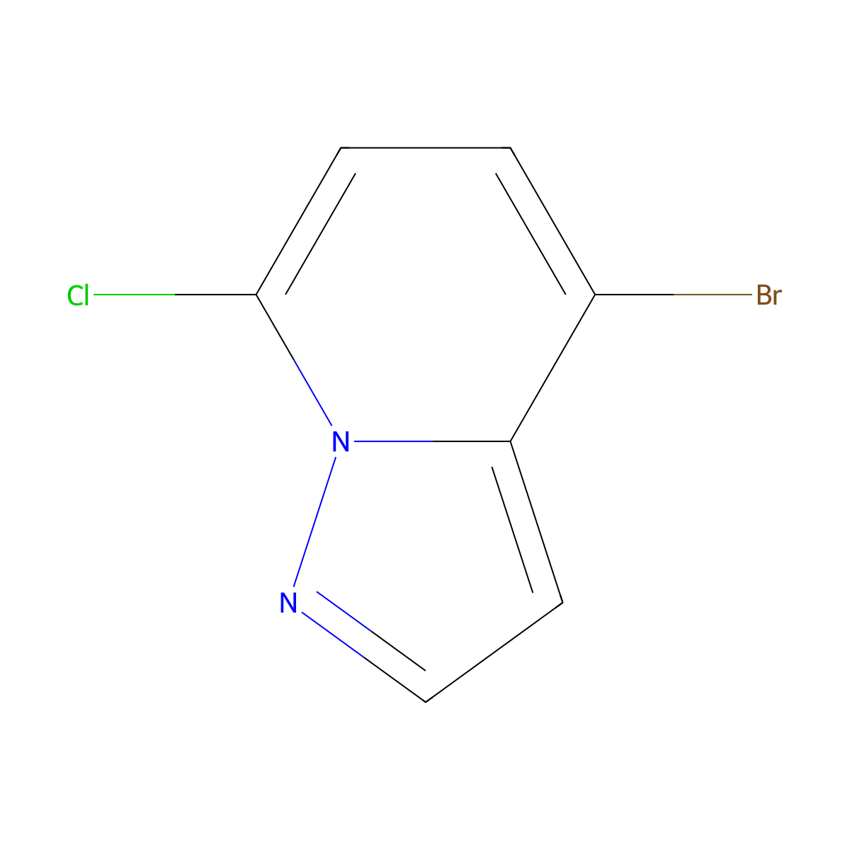 4-Bromo-7-chloropyrazolo[1,5-a]pyridine molecular structure, CAS 1427419-42-8