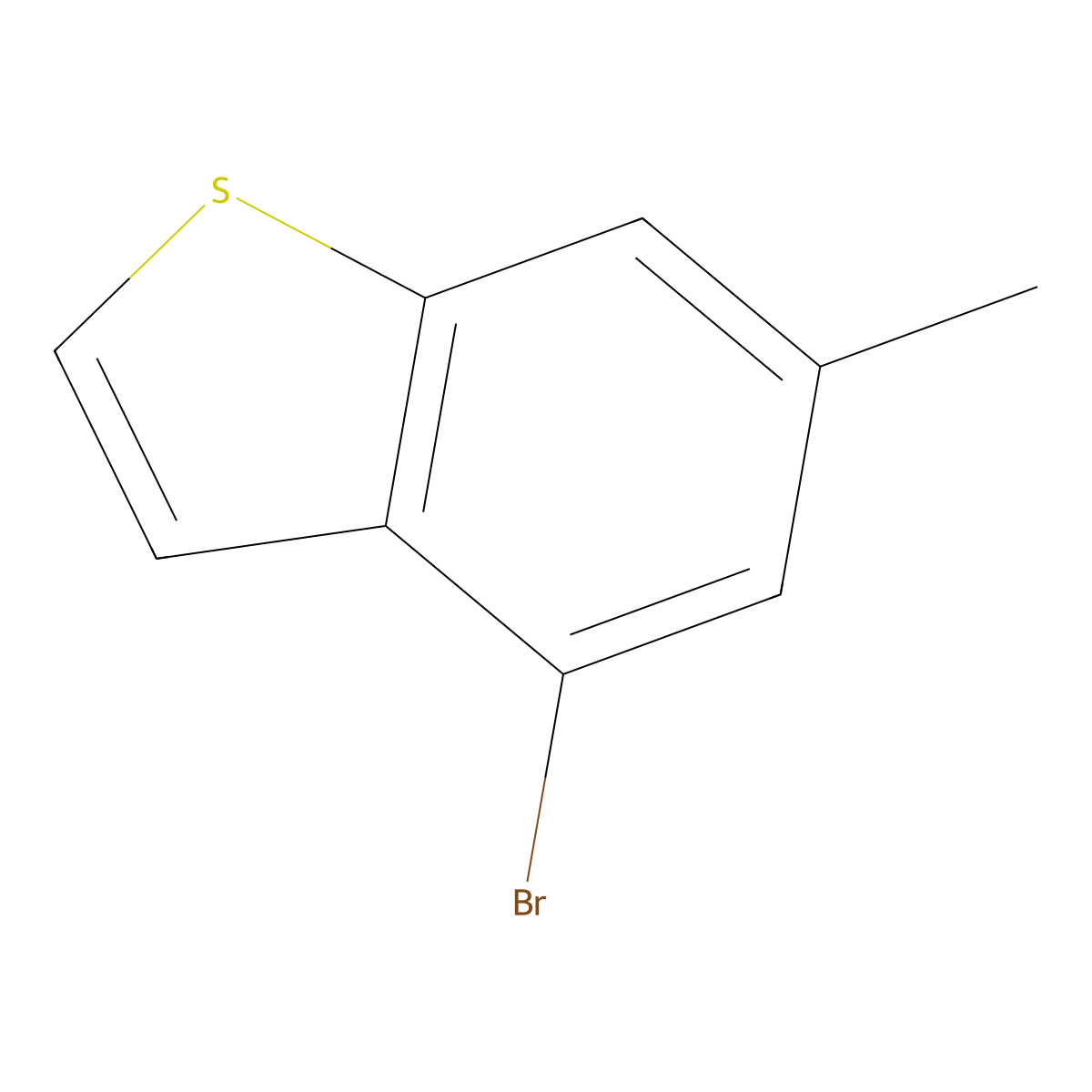 4-Bromo-6-methylbenzo[b]thiophene molecular structure, CAS 1427423-34-4