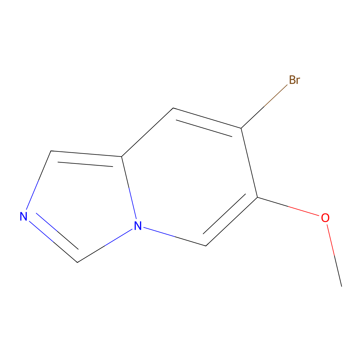 7-Bromo-6-methoxy-imidazo[1,5-a]pyridine molecular structure, CAS 1427424-30-3