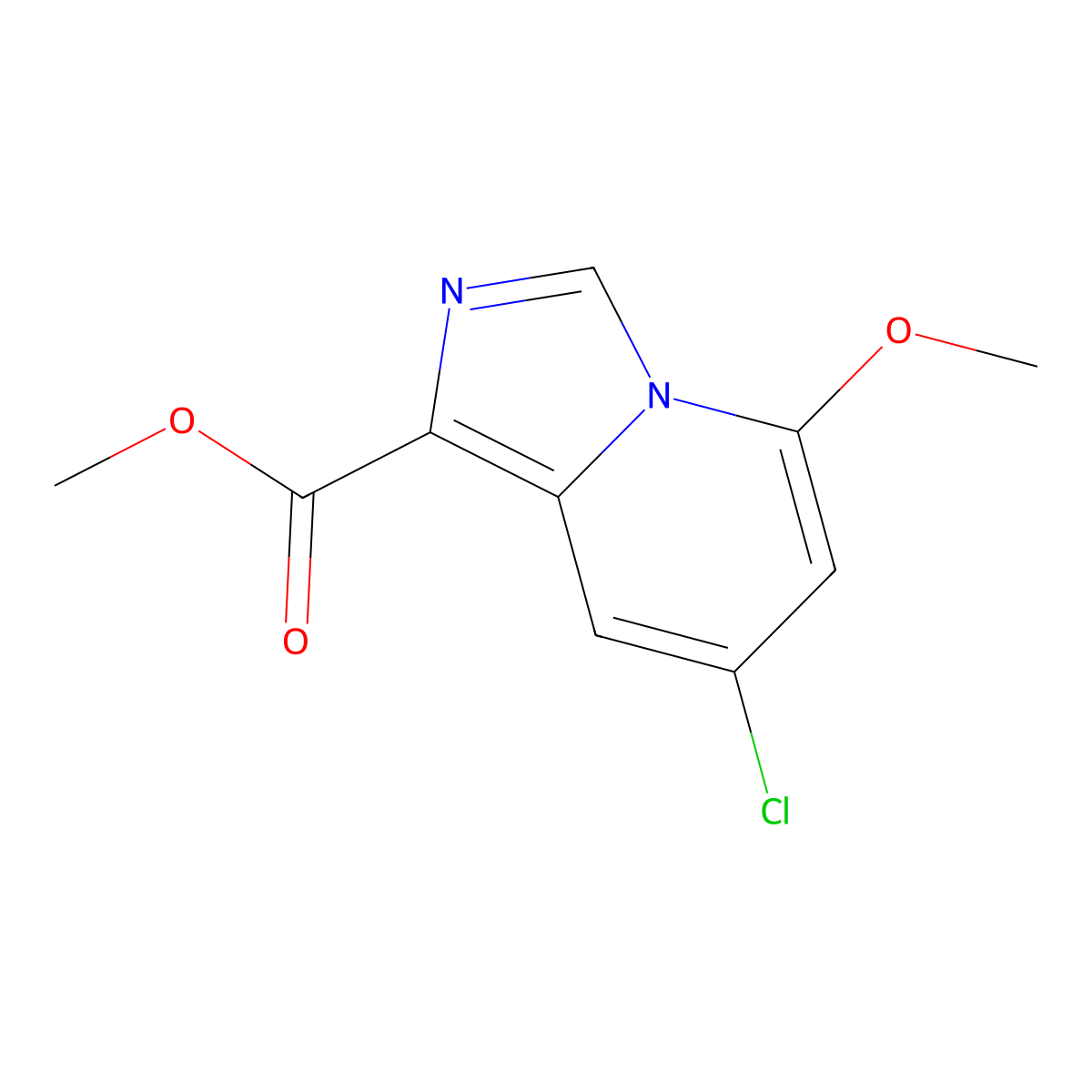 Methyl 7-chloro-5-methoxy-imidazo[1,5-a]pyridine-1-carboxylate molecular structure, CAS 1427426-19-4