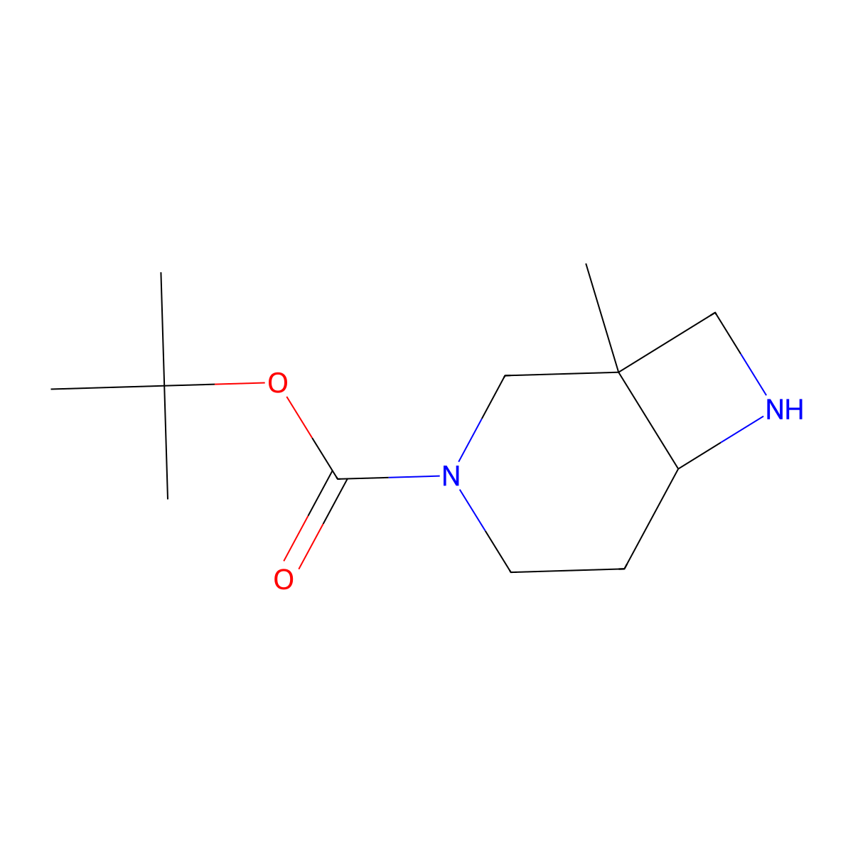 tert-Butyl 1-methyl-3,7-diazabicyclo[4.2.0]octane-3-carboxylate molecular structure, CAS 1427429-69-3