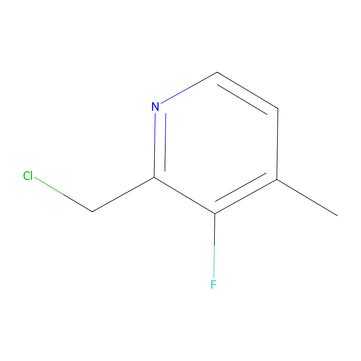 2-Chloromethyl-3-fluoro-4-methylpyridine molecular structure, CAS 1427431-73-9