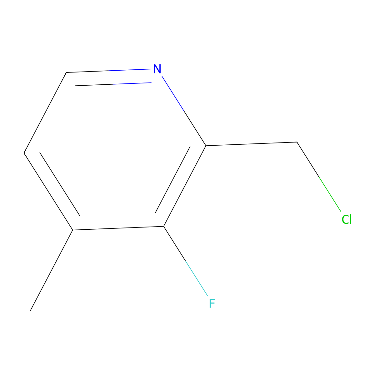 2-Chloromethyl-3-fluoro-4-methylpyridine molecular structure, CAS 1427431-73-9