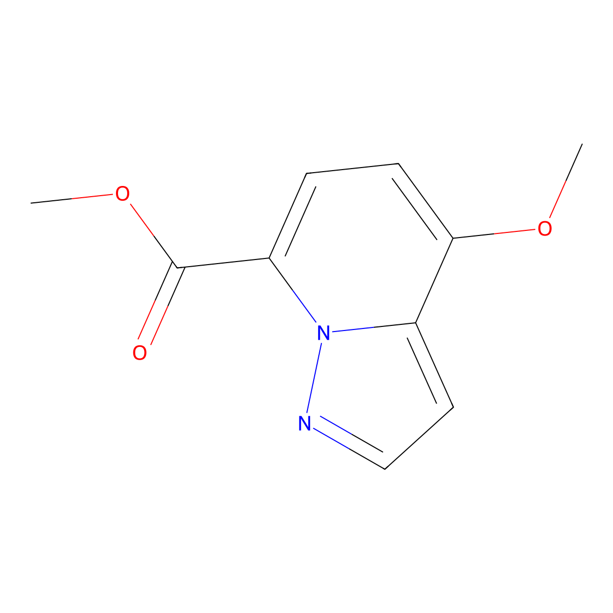 Methyl 4-methoxypyrazolo[1,5-a]pyridine-7-carboxylate molecular structure, CAS 1427434-19-2