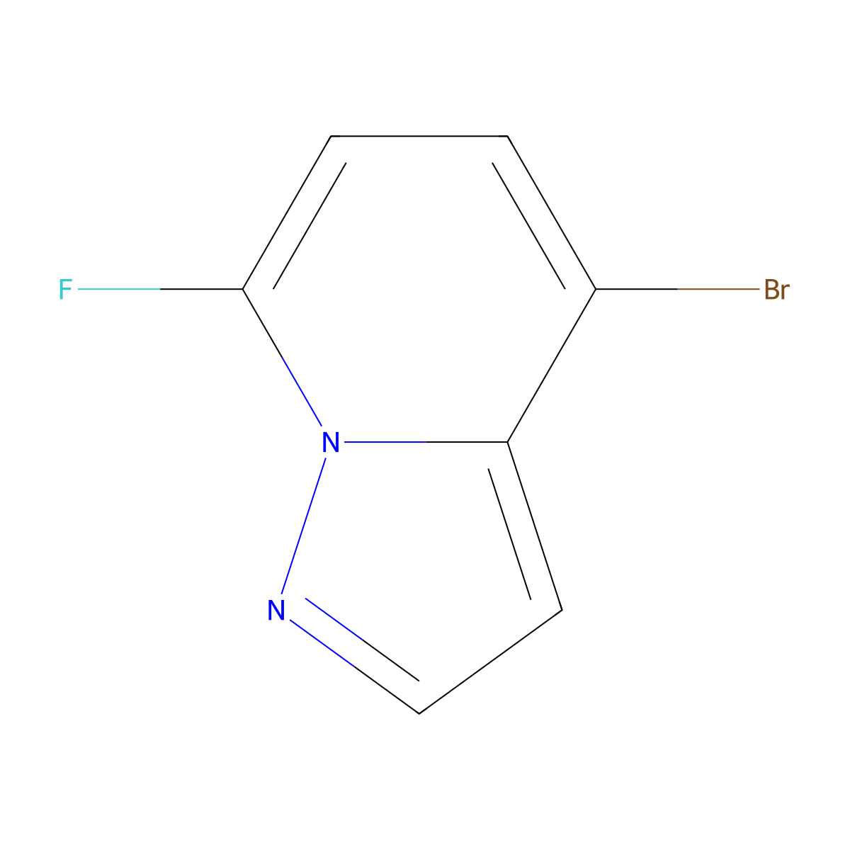 4-Bromo-7-fluoropyrazolo[1,5-a]pyridine molecular structure, CAS 1427434-65-8