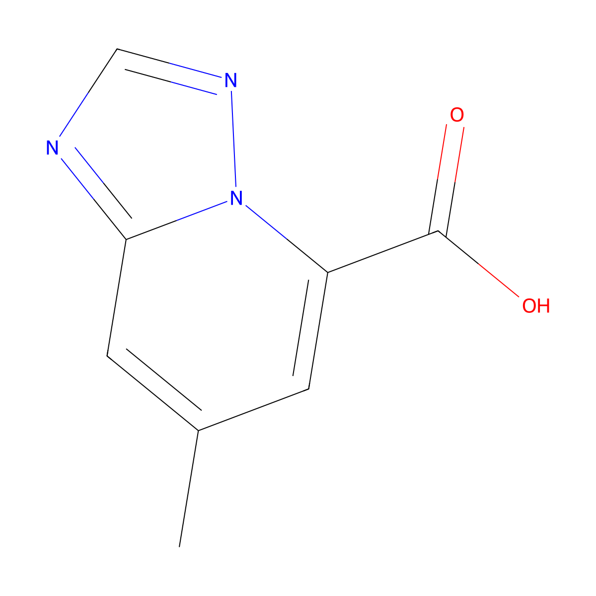 7-Methyl-[1,2,4]triazolo[1,5-A]pyridine-5-carboxylic acid molecular structure, CAS 1427434-69-2