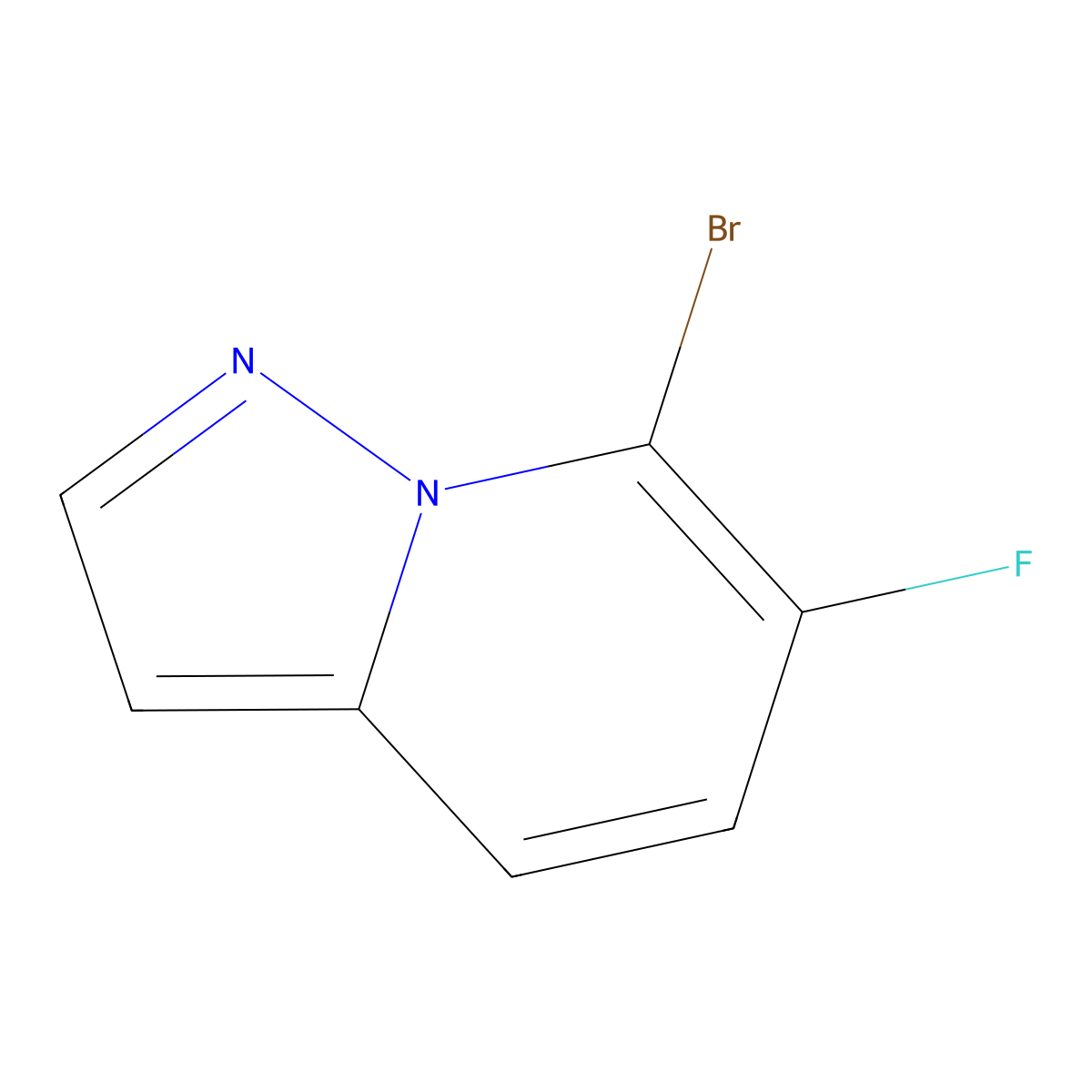 7-Bromo-6-fluoropyrazolo[1,5-A]pyridine molecular structure, CAS 1427438-13-8