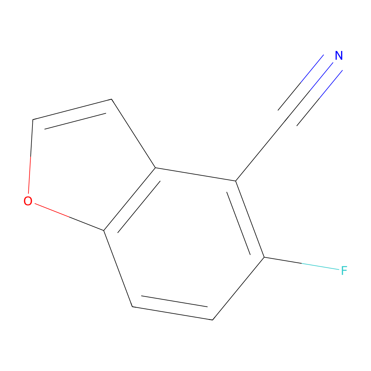 5-Fluorobenzofuran-4-carbonitrile molecular structure, CAS 1427446-97-6