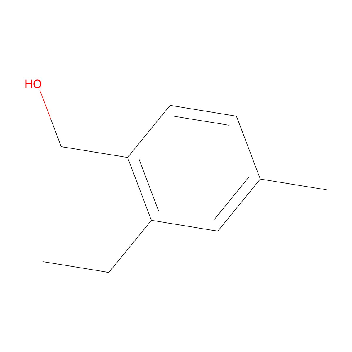 (2-Ethyl-4-methylphenyl)methanol molecular structure, CAS 1427448-28-9