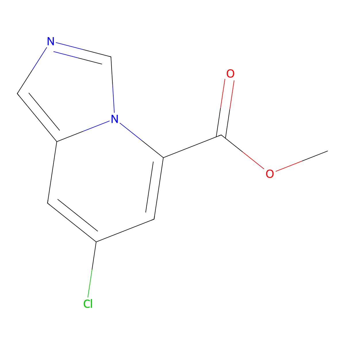Methyl 7-chloroimidazo[1,5-a]pyridine-5-carboxylate molecular structure, CAS 1427448-43-8
