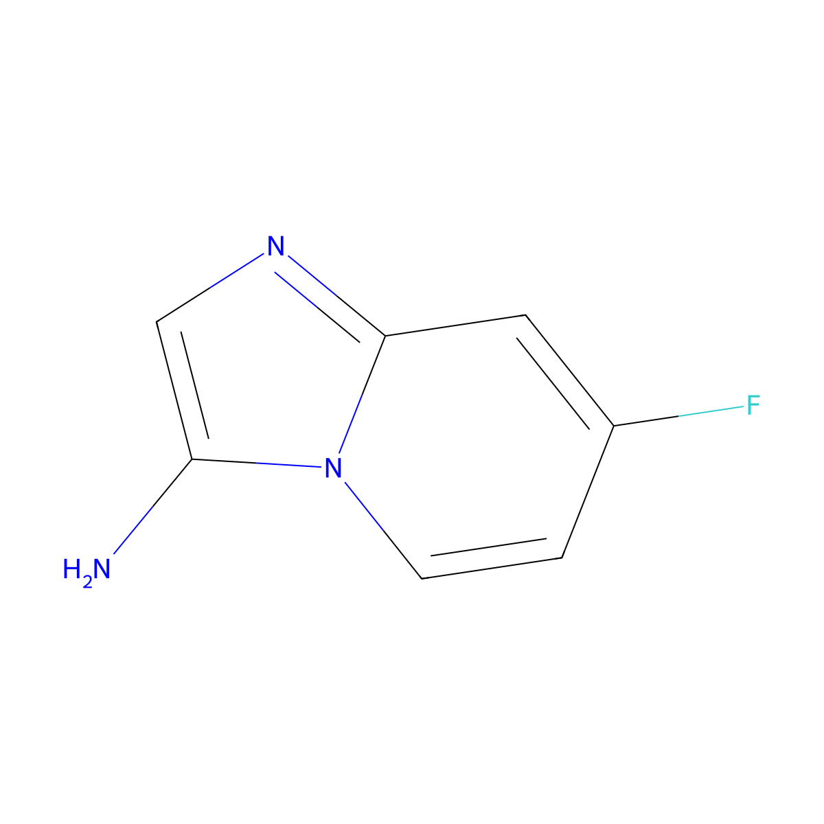 7-Fluoroimidazo[1,2-a]pyridin-3-amine molecular structure, CAS 1427451-81-7