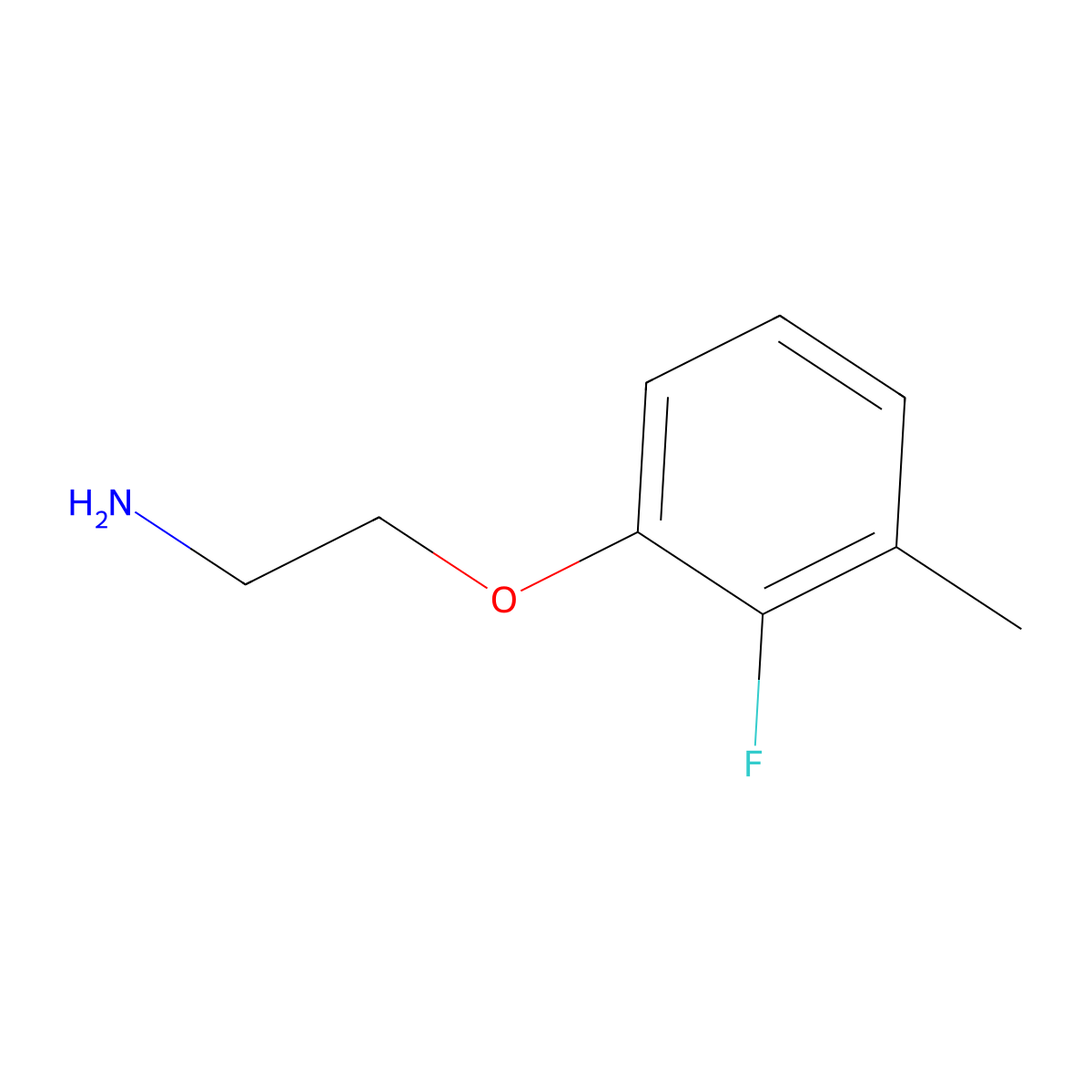 2-(2-Fluoro-3-methylphenoxy)ethan-1-amine molecular structure, CAS 1427453-10-8