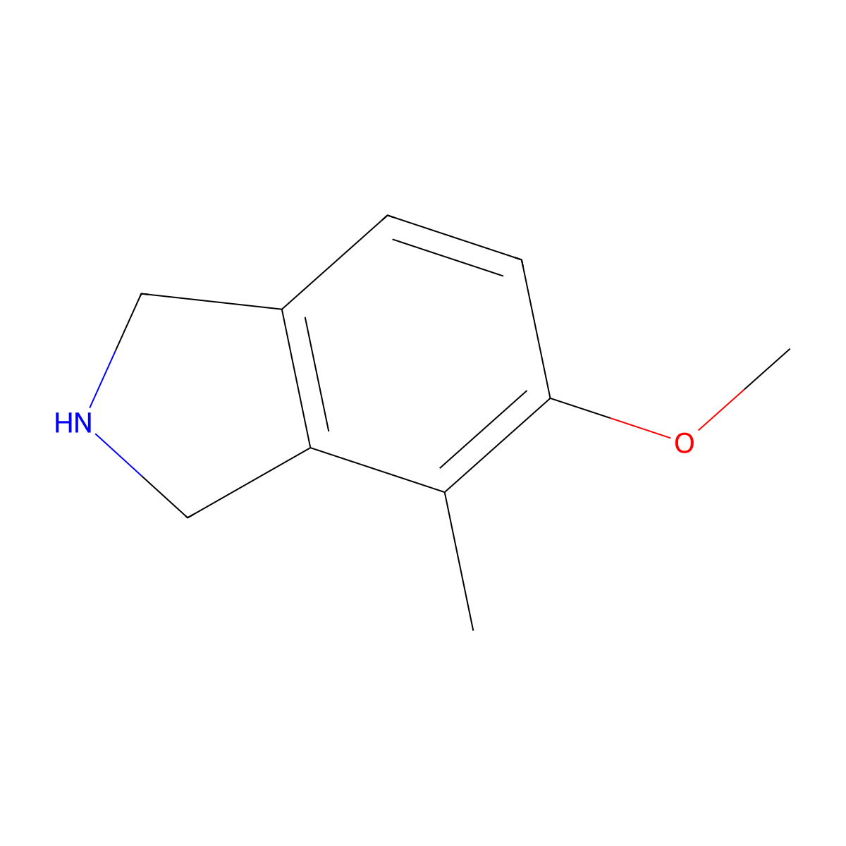 5-Methoxy-4-methylisoindoline molecular structure, CAS 1427453-27-7