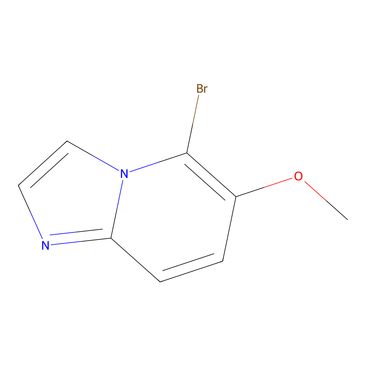 5-Bromo-6-methoxyimidazo[1,2-a]pyridine molecular structure, CAS 1427453-60-8