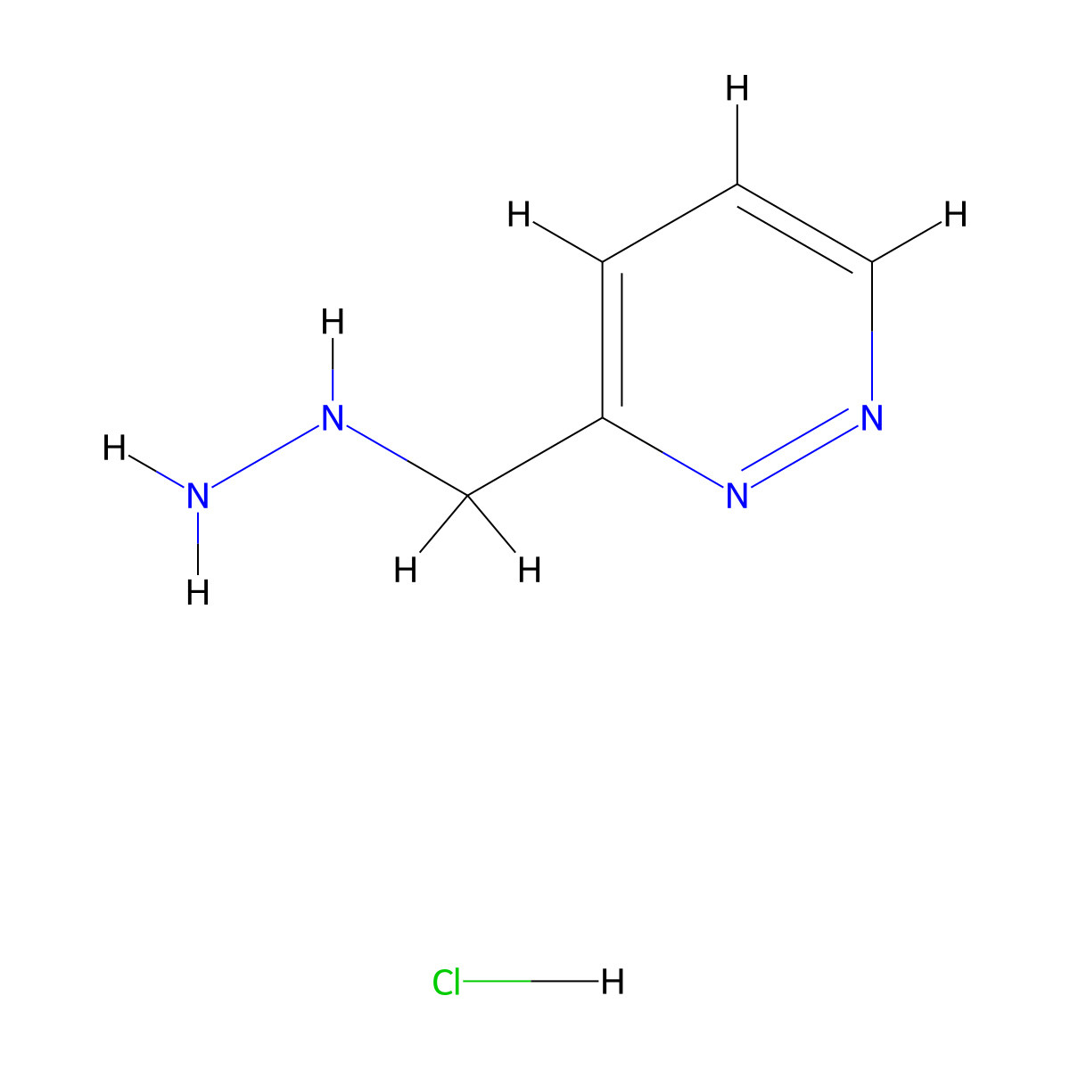 3-(Hydrazinomethyl)pyridazine hydrochloride molecular structure, CAS 1427460-16-9