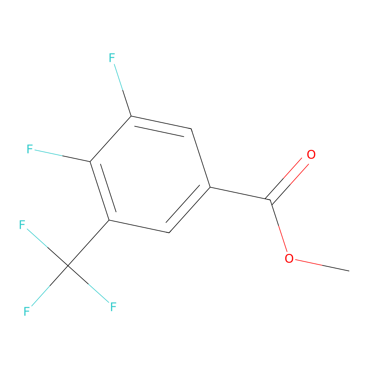 Methyl 3,4-difluoro-5-(trifluoromethyl)benzoate molecular structure, CAS 1427460-23-8
