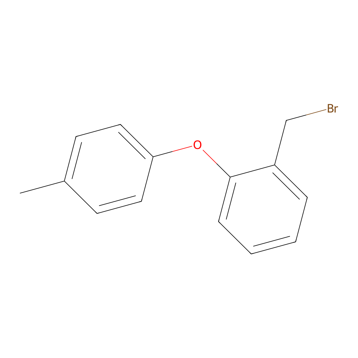 1-(Bromomethyl)-2-(4-methylphenoxy)benzene molecular structure, CAS 1427460-35-2