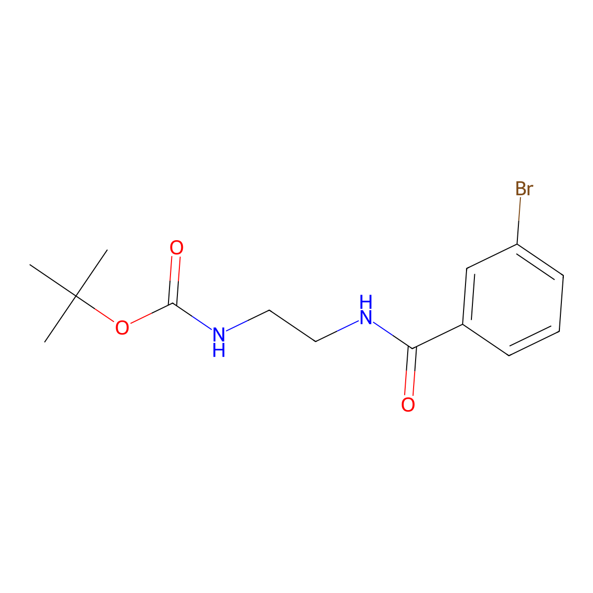 tert-Butyl 2-[(3-bromobenzoyl)amino]ethylcarbamate molecular structure, CAS 1427460-40-9