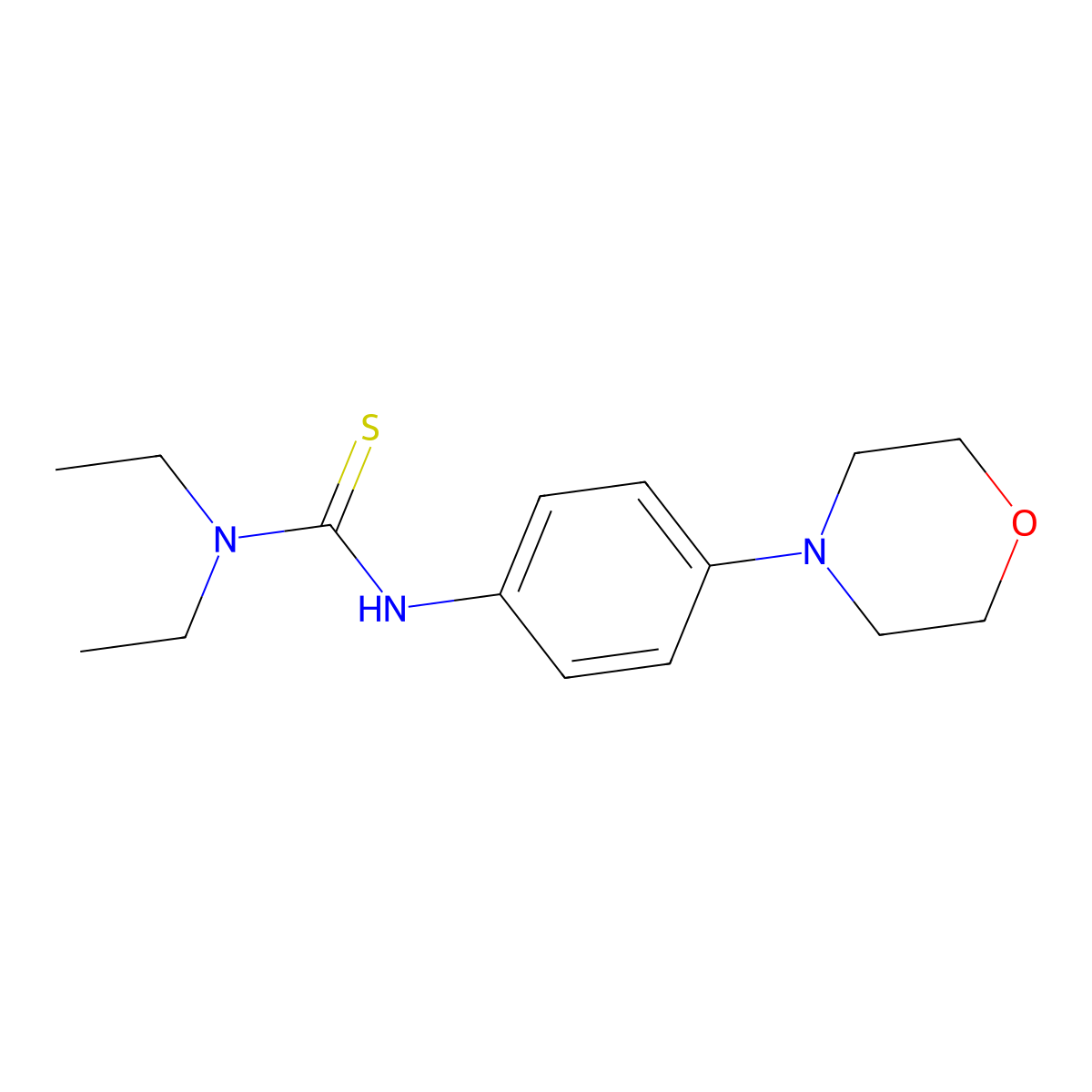 N,N-Diethyl-N'-(4-morpholin-4-ylphenyl)thiourea molecular structure, CAS 1427460-42-1