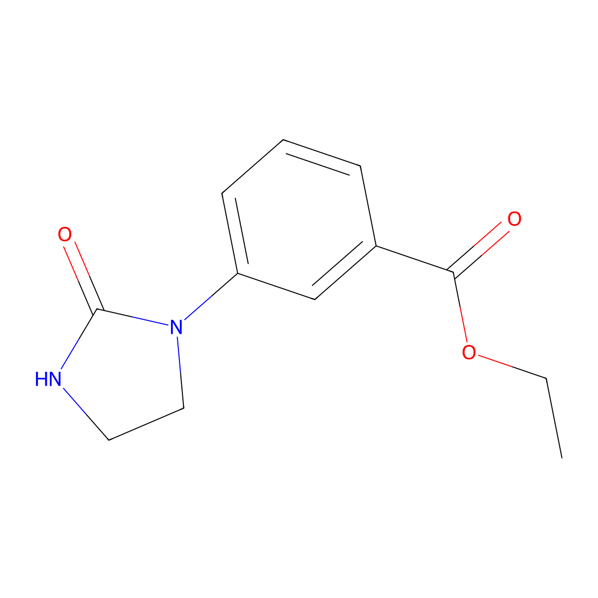 Ethyl 3-(2-oxoimidazolidin-1-yl)benzoate molecular structure, CAS 1427460-49-8
