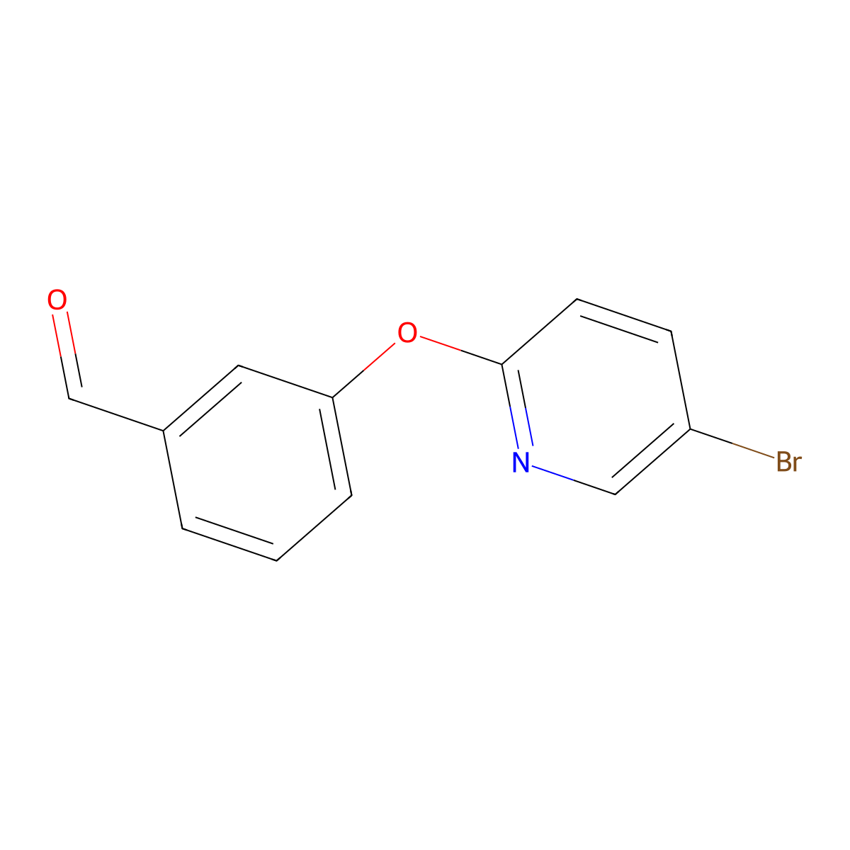 3-[(5-Bromopyridin-2-yl)oxy]benzaldehyde molecular structure, CAS 1427460-53-4