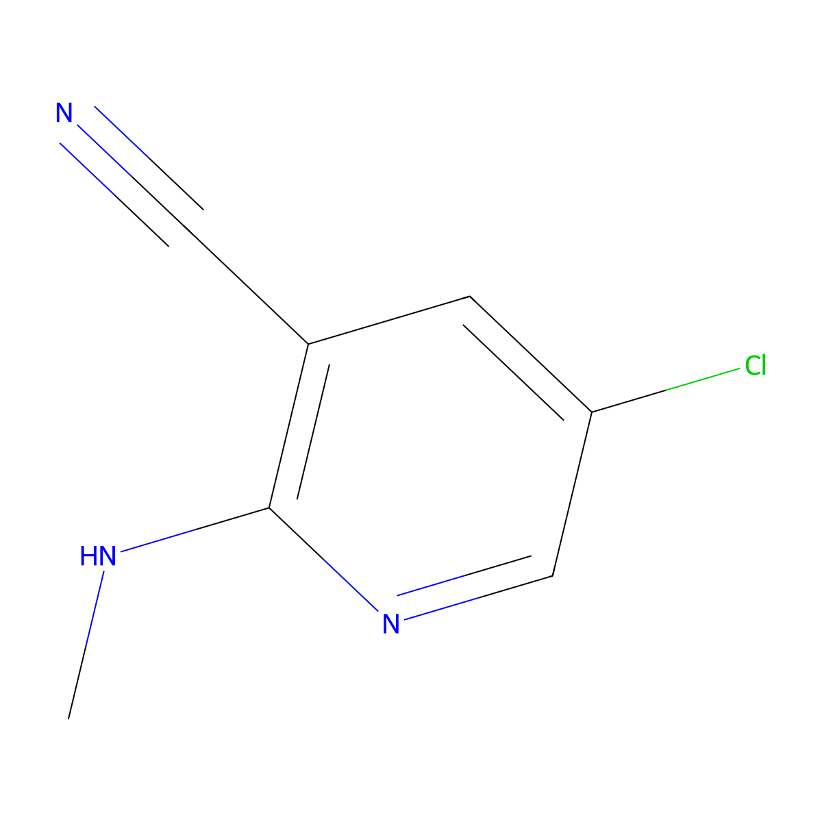 5-Chloro-2-(methylamino)nicotinonitrile molecular structure, CAS 1427460-56-7