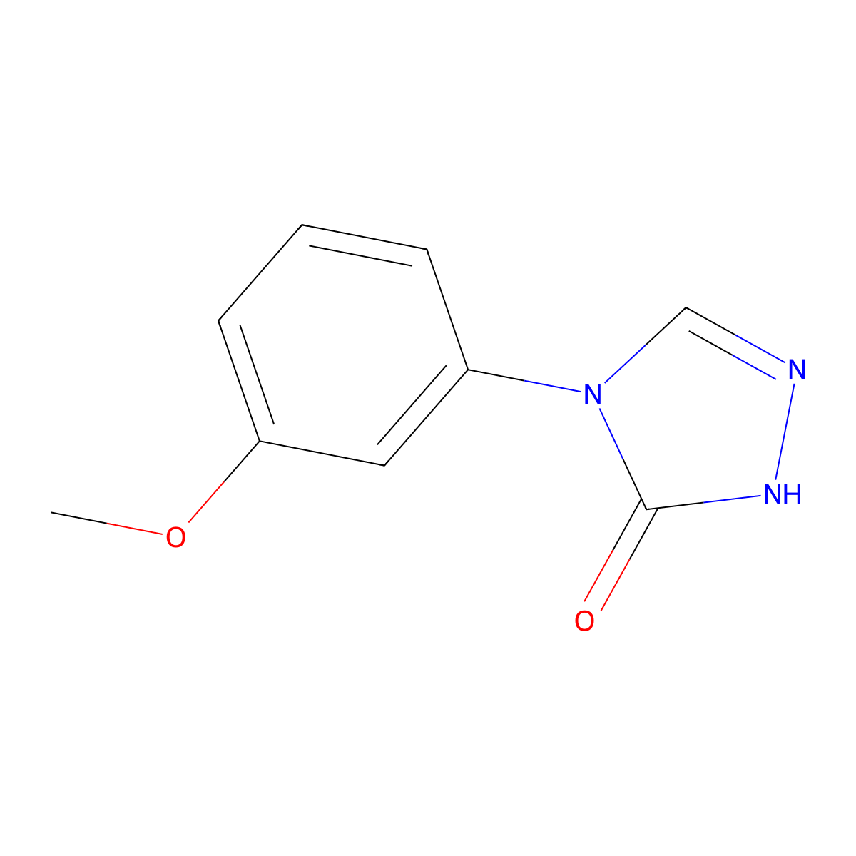 4-(3-methoxyphenyl)-2,4-dihydro-3H-1,2,4-triazol-3-one molecular structure, CAS 1427460-99-8