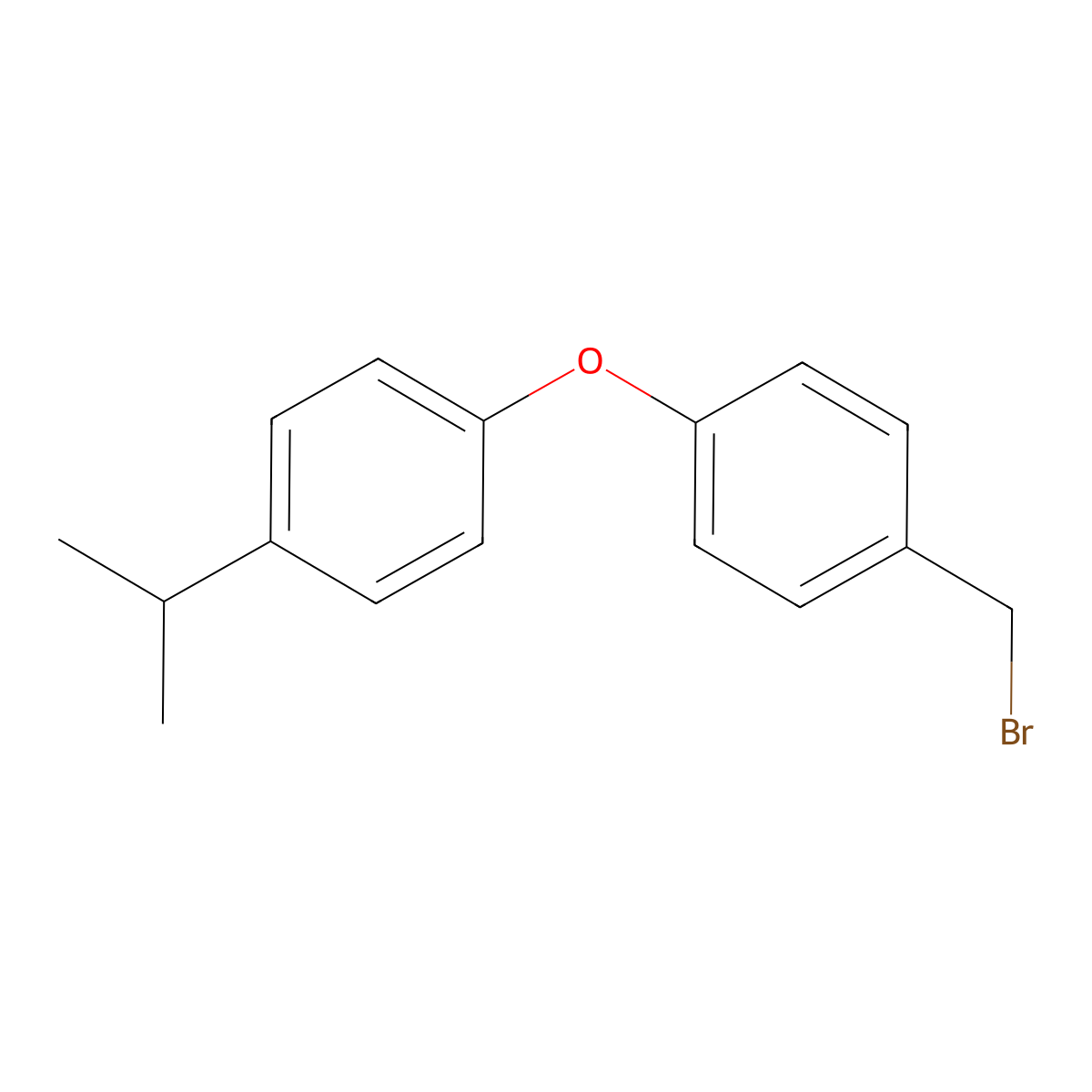 1-(Bromomethyl)-4-(4-isopropylphenoxy)benzene molecular structure, CAS 1427461-07-1