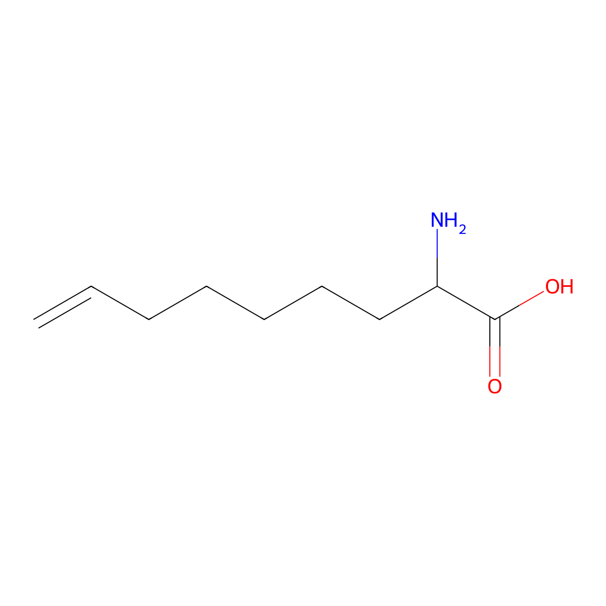 2-Aminonon-8-enoic acid molecular structure, CAS 1427467-46-6