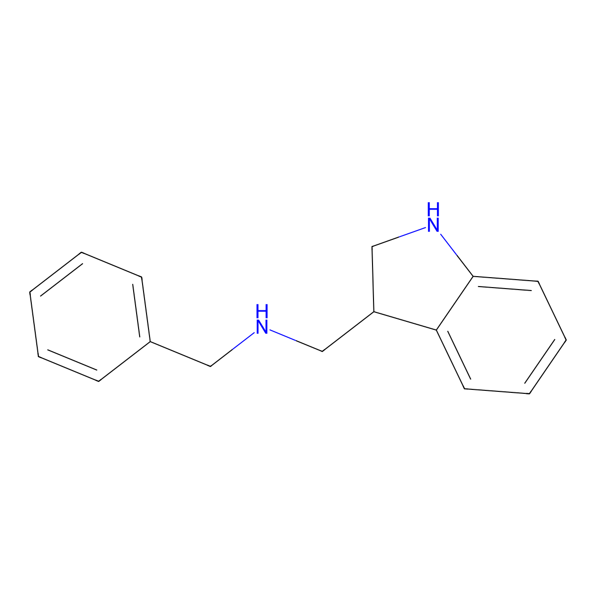 N-(3-Indolinylmethyl)benzylamine molecular structure, CAS 1427475-17-9