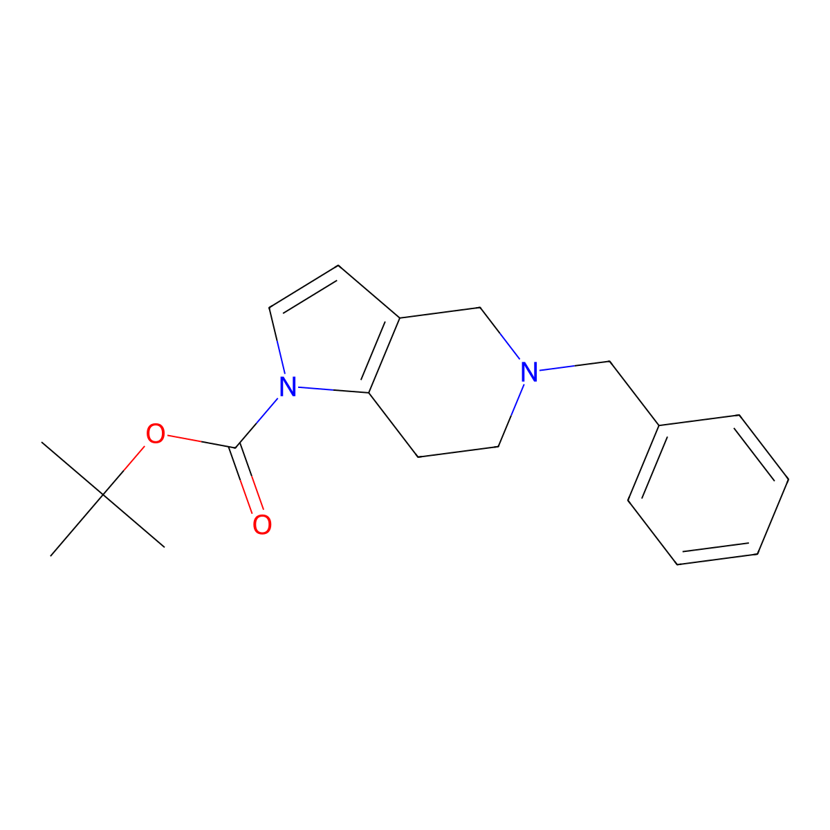 1-Boc-5-benzyl-4,5,6,7-tetrahydro-5-azaindole molecular structure, CAS 1427475-19-1