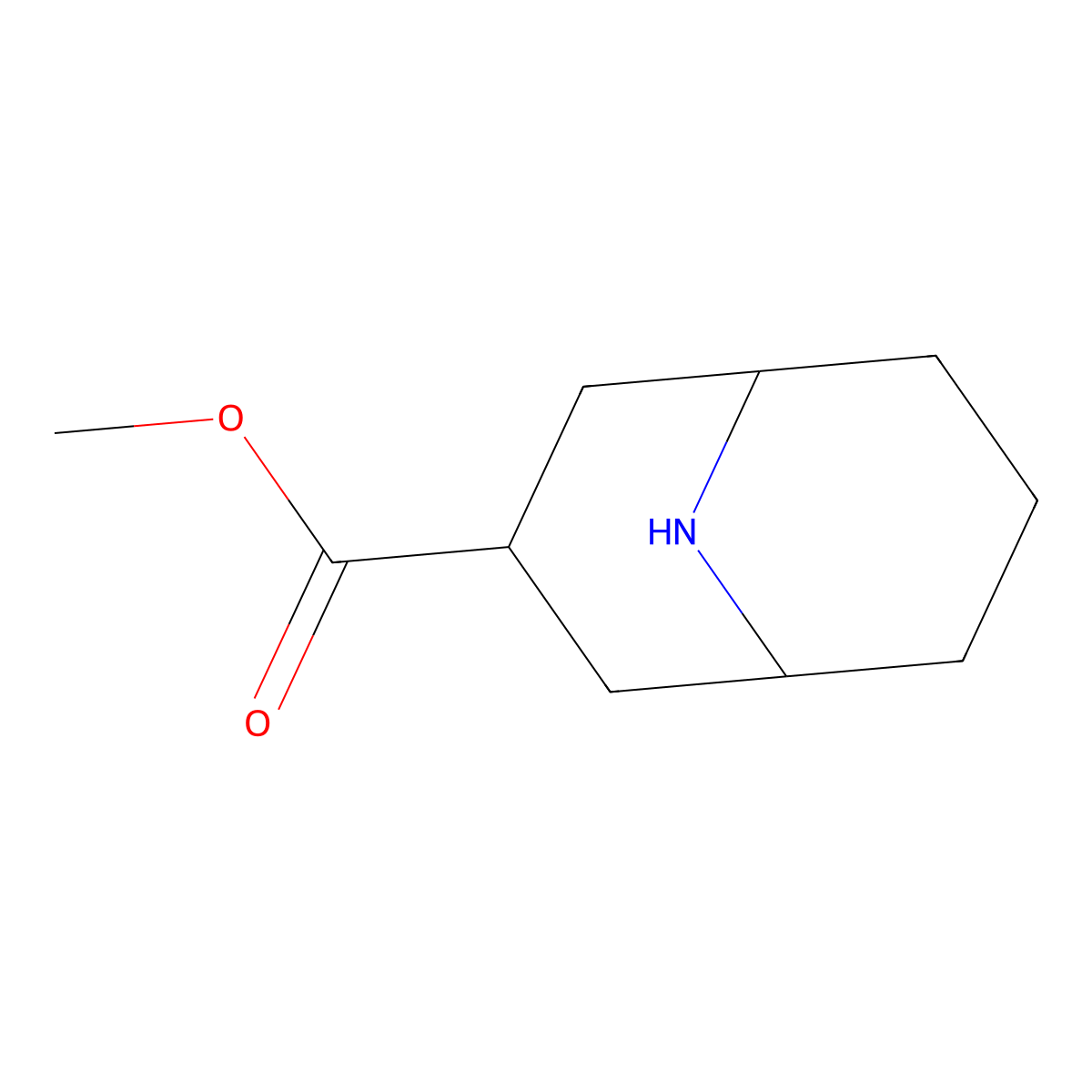 Methyl 9-azabicyclo[3.3.1]nonane-3-carboxylate molecular structure, CAS 1427498-42-7