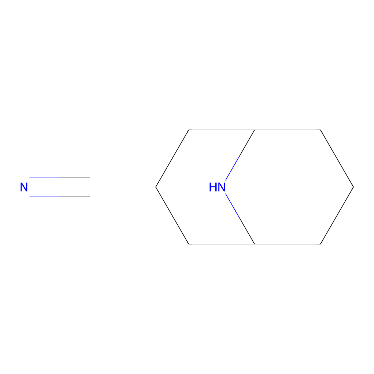 9-Aza-bicyclo[3.3.1]nonane-3-carbonitrile molecular structure, CAS 1427498-44-9