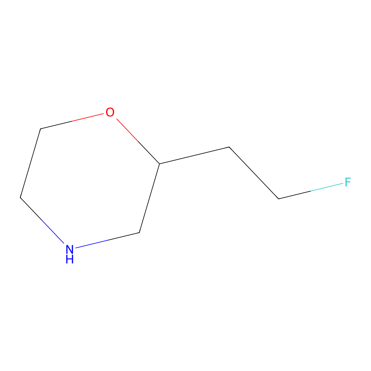 2-(2-Fluoroethyl)morpholine molecular structure, CAS 1427499-53-3