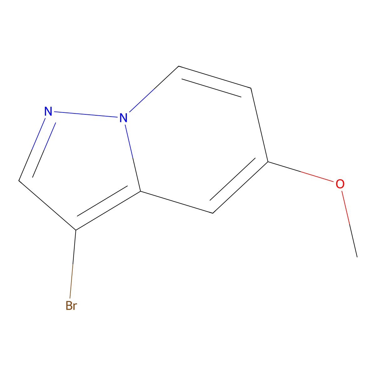 3-Bromo-5-methoxypyrazolo[1,5-A]pyridine molecular structure, CAS 1427501-56-1